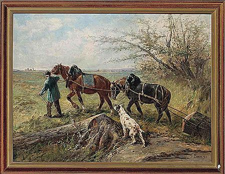 Theodore Baron : Lugging wood