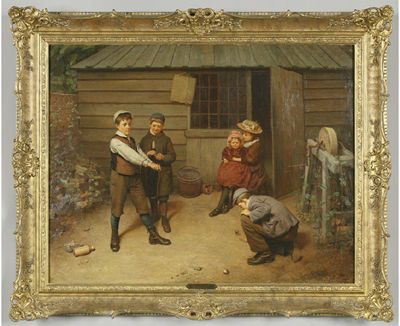 Harry Brooker : Children Playing