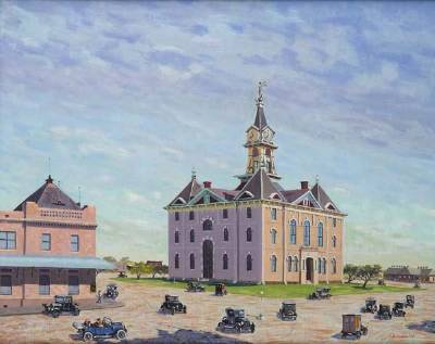 John Erwin : First National Bank, Jack County Courthouse