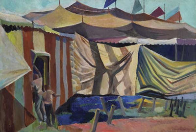 Julius Edwin Woeltz : Circus Tents, 1938