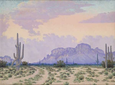 Lewis Teel : Arizona Landscape, Superstition Mountains