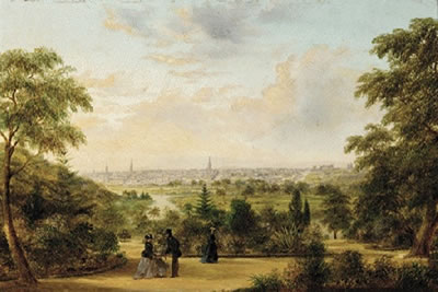 Henry Gritten : View of Melbourne from the Botanic Gardens