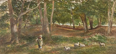 George Haydock Dodgson : Glade in Knole Park