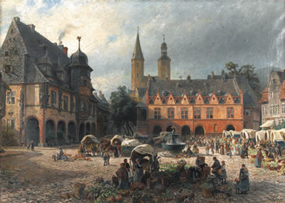 Hermann Schnee : 'Herbstmarkt in Goslar'