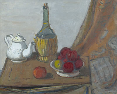 Charles Louis Auguste Chinet : Nature morte à la fiasque