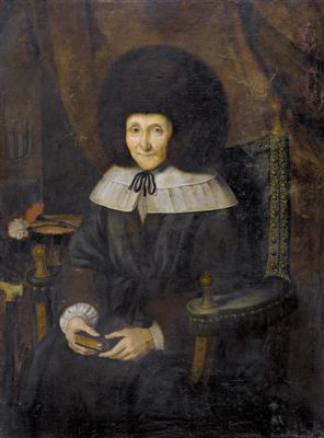 Johannes Dunz : Porträt der Johanna von Bonstetten, geb. Manuel (1589-?).