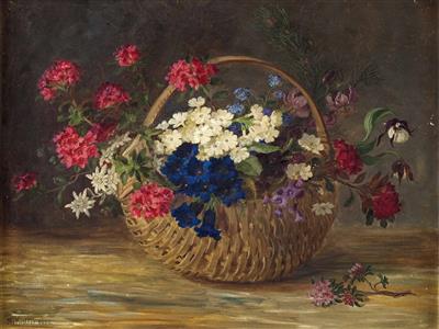 Maria Kistler : Gebirgsblumen in Korb