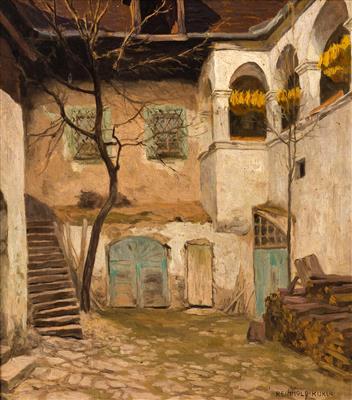 Reinhold Kukla : Innenhof in Weißenkirchen in der Wachau