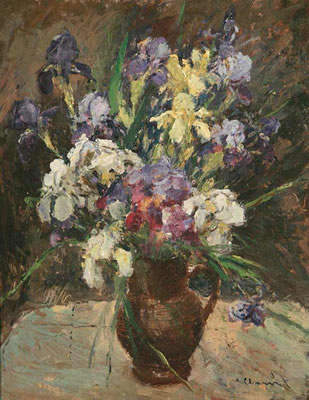 Frantisek Charvat : A Bouquet of Irises