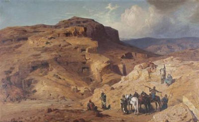 Ludwig Hans Fischer : Bedouin near Masada, 1880