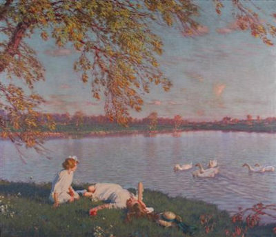 Edward Dufner : Youth and Sunshine, 1916