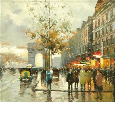 René Rambert : Paris Street Scene