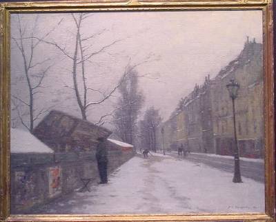 Parke Custis Dougherty : Winter Morning, Quai Voltaire