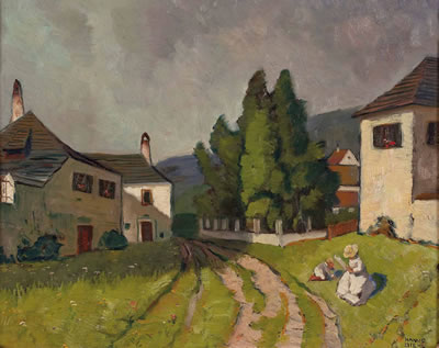 Hans Diehl : 'Sommertag in Weißenkirchen/ Wachau'