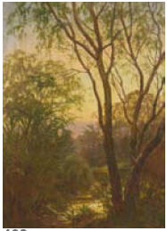 Edmund Gouldsmith : Fern shrouded path through bush