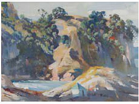 Charlton Edgar : Lonely Cliffs, Cooks Beach