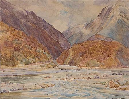 William S Wauchop : Otira Gorge