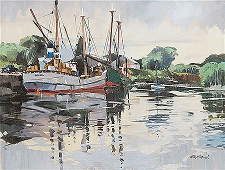 Peter Mardon : Fishing Vessels at Dock