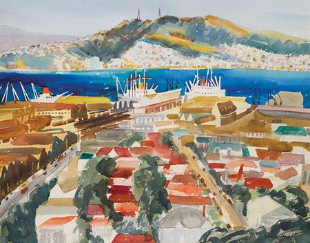 Avis Higgs : Thorndon View Over Wellington Harbour