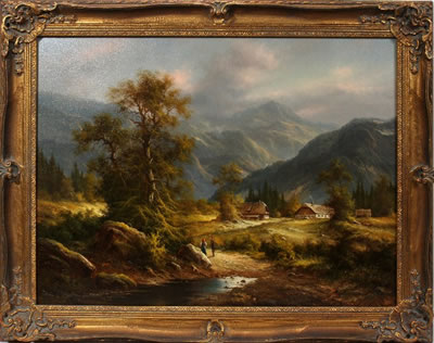 Ludwig Muninger : 'Mountain Scene'