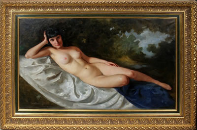 Maria Szantho : Reclining Female Nude