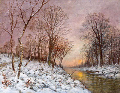 Eugène Fehdmer : Winter Evening