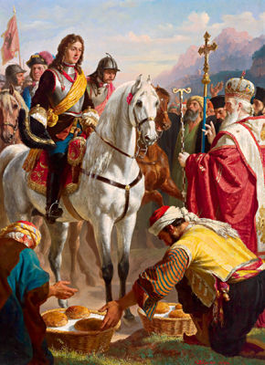 Carl Von Blaas : Prinz Eugens Zug nach Bosnien 1697