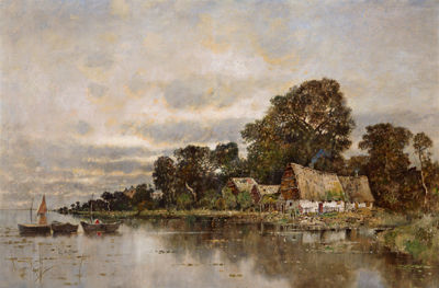 Karl Heffner : River Landscape