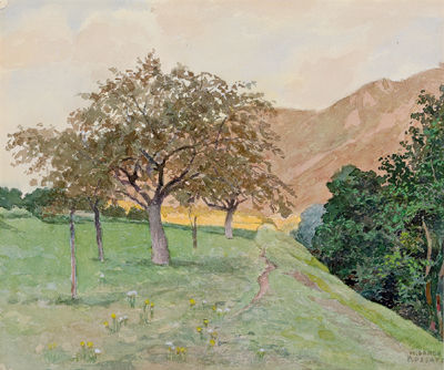 Hubert Landa : An orchard near Rossatz in the Wachau