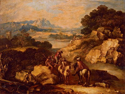 Antonio Maria Marini : Horsemen in a landscape