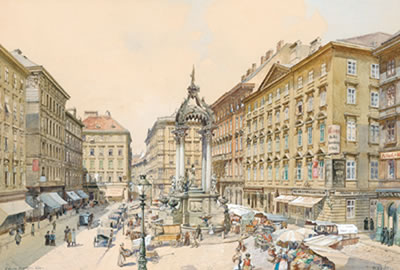 Reinhold Volkel : Vienna, Hoher Markt