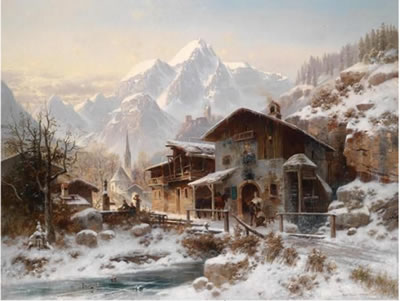 Horst Hacker : Smithy in Winter