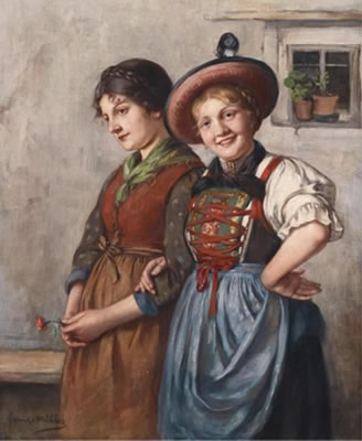 Emma Edle Von Seehof Muller : Two Maids