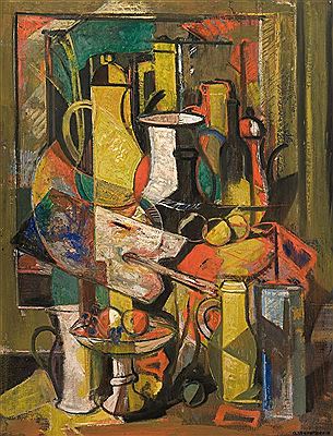 Antoon Marstboom : Nature morte dans l'atelier