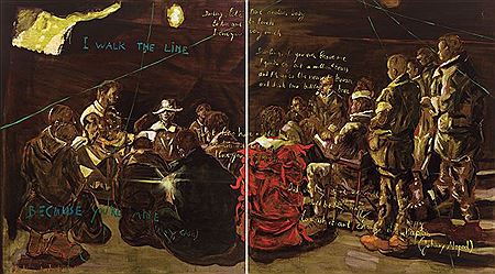 Jules Van Imschoot : Meeting of the dragoons (2007)-diptych