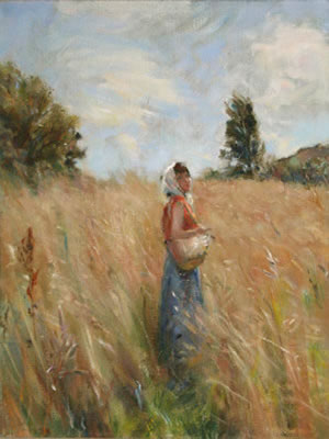 Ernest Columba Hayes : 'In the Meadow'