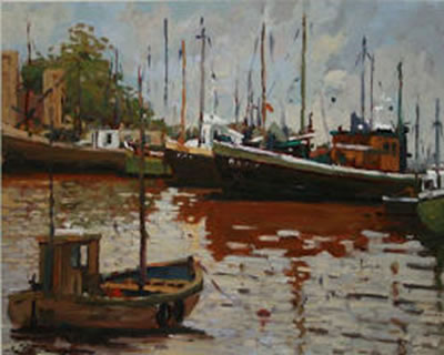 Alex McKenna : 'Boats at Carlingford'