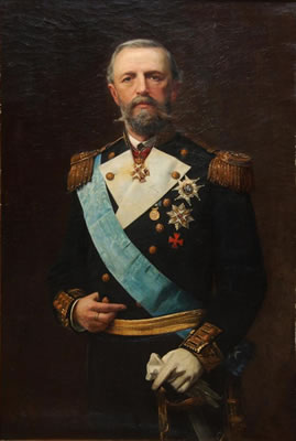 Edward Perseus : The portrait of Oscar II (21 January 1829 ? 8 December 1907) of Sweden