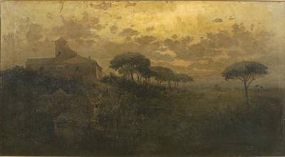 Ross Turner : View of Rome at Sunset