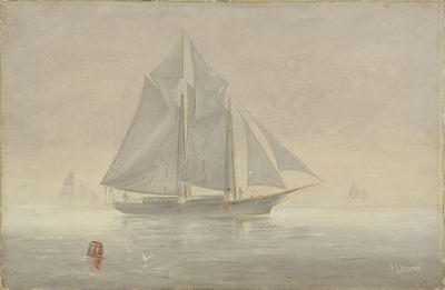 Frank Lincoln : PORTRAIT OF A TWO-MASTED SCHOONER