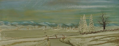 Clinton Clapp : Winter snow scene