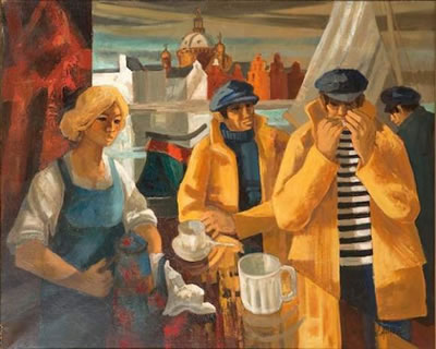 Jean Abadie : 'Café du Port Amsterdam'