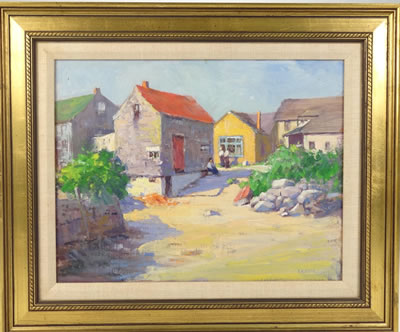 Frederick Oliver : Rockport town scene