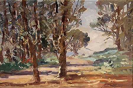 John Kenneth Ferguson : 'Wooded Landscape'