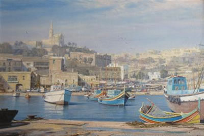 Kenneth Denton : MGARR HARBOUR, GOZU MALTA