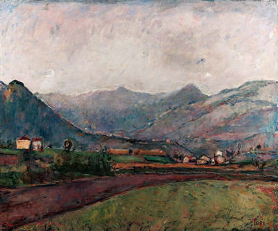 Arturo Tosi : Paesaggio di Rovetta