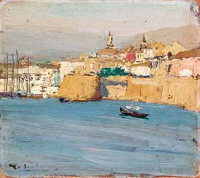 Giovanni Lentini : Veduta di porto