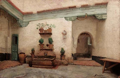 Filadelfo Simi : Cortile spagnolo