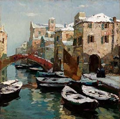 Angelo Pavan : Impressione, Venezia sotto la neve