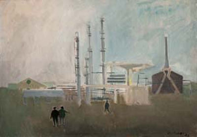 Franco Villoresi : Paesaggio industriale, 1953